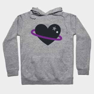 Asexual Pride Heart Hoodie